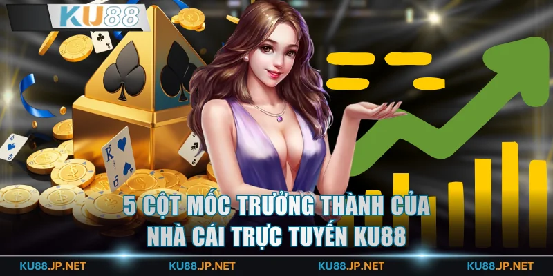 5 cột mốc trưởng thành của nhà cái trực tuyến KU88