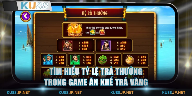 Tìm hiểu tỷ lệ trả thưởng trong game Ăn Khế Trả Vàng